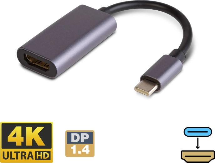 USB-C-naar-HDMI-adapter 1.4 met ondersteuning voor 4K