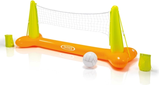 Opblaasbaar volleybalnet voor in het zwembad INTEX