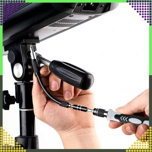 Flexibele verlenging voor schroeven op krappe plaatsen