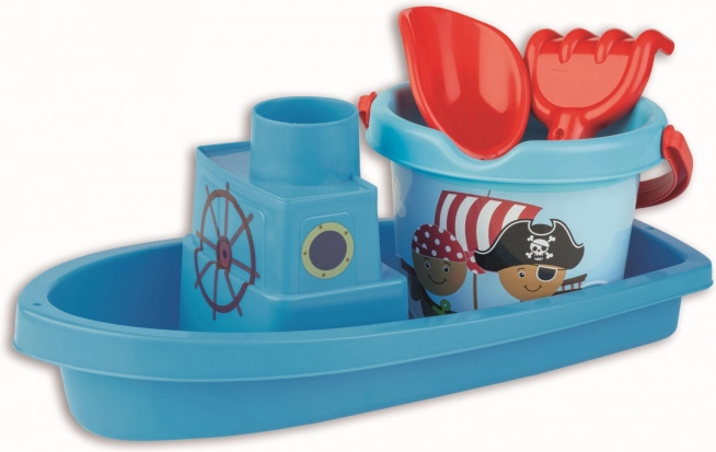 Androni zandbak piratenset met boot