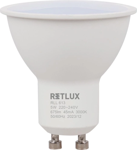 LED-reflectorlamp RETLUX GU10 5 W warm wit