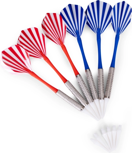 Veilige soft‑tip darts met reservepunten
