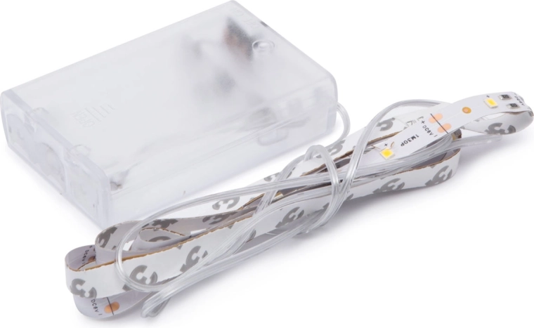 LED-strip met warm wit licht, 1 m, op AA-batterijen