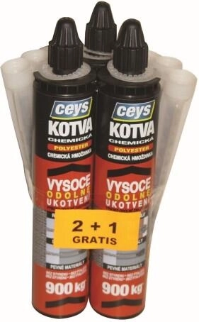 Chemisch anker polyester 300 ml – actie 2+1 gratis