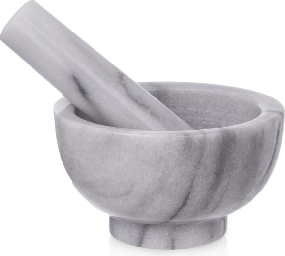 Marmeren vijzel met stamper 11,5 cm