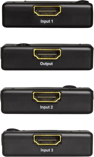 3 HDMI-ingangen naar één uitgang