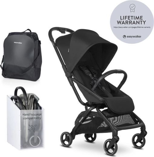 Easywalker sportwagen Rockey S pure black