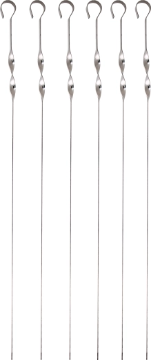 Roestvrijstalen grillspiesen TORO 43 cm, 6 stuks
