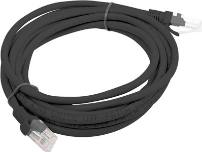 Netwerkpatchkabel UTP Cat5e 3 m zwart