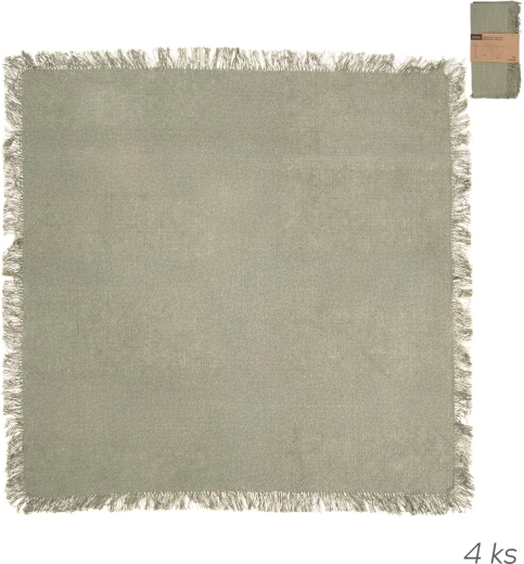 Katoenen servetten Greenish 45 × 45 cm, 4 stuks