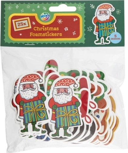 Kerstschuimstickers CCG 25 stuks