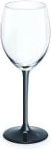 Rodewijnglas 330 ml met zwarte steel