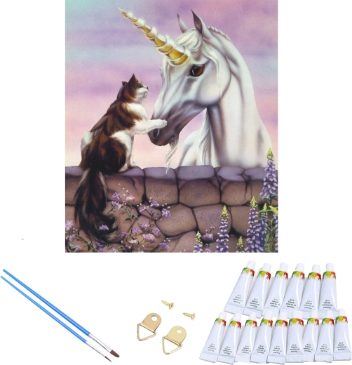 Complete set met verven en penselen