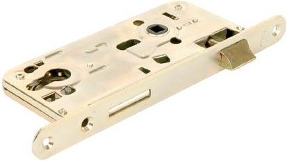 Veiligheidsinsteekslot met cilinder K102, 90/80, omkeerbaar, wit zink