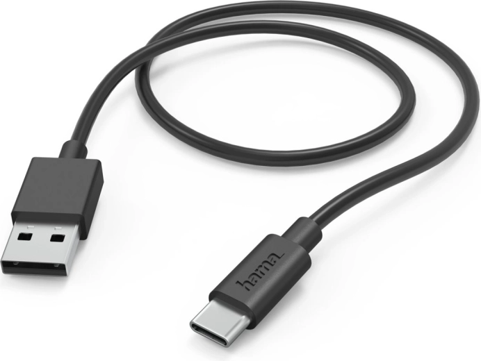 USB-A naar USB-C oplaadkabel 1 m zwart