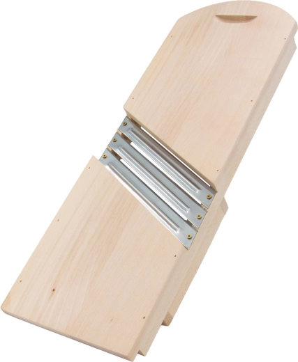 Houten koolschaaf met drie messen, 55,5 cm