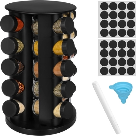 20 glazen potjes met luchtdichte deksels