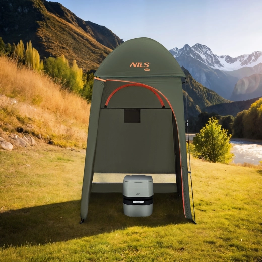 Privacy en ruimte voor douche, omkleden en toilet