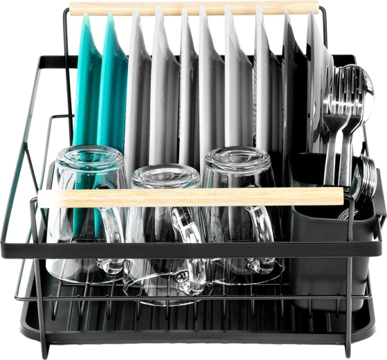 Een droog aanrecht dankzij de uitneembare lekbak