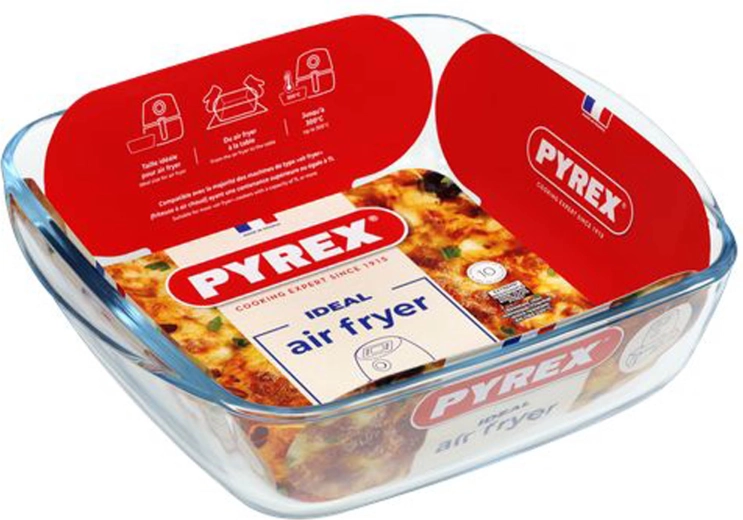 Pyrex vierkante glazen ovenschaal 2,2 l