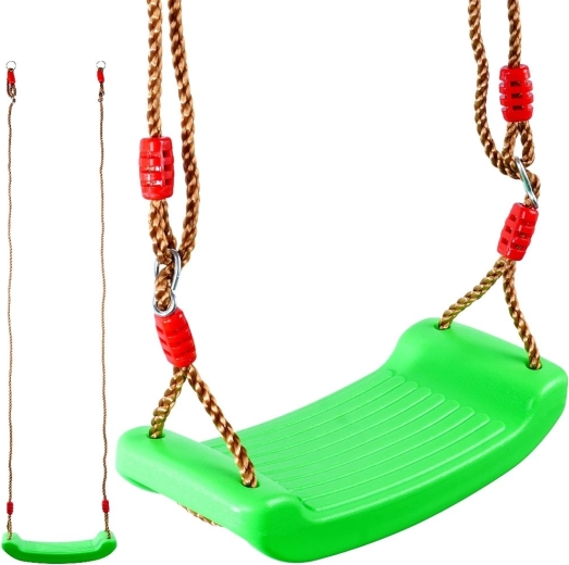 Tuin-schommel voor kinderen met zitting 42 × 17 cm groen