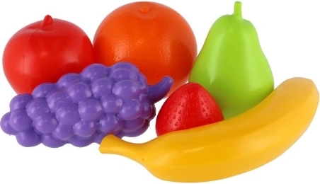 7 kleurrijke stukjes fruit voor fantasie en sorteren