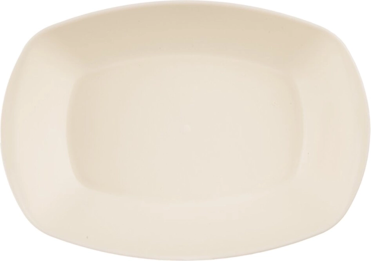 Ovale serveerschaal Sandy 25 × 15,5 cm crème