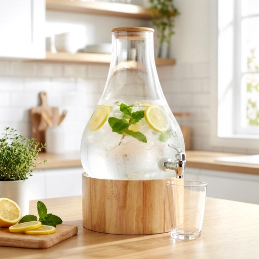 Veilig afgesloten met een afsluitend bamboe deksel