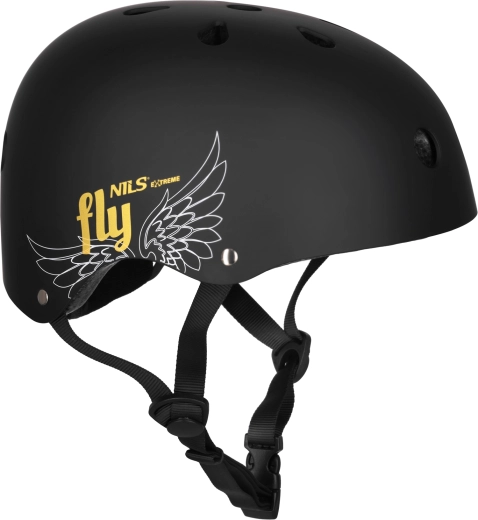 Helm NILS Extreme FLY matzwart – XS (48-52 cm)