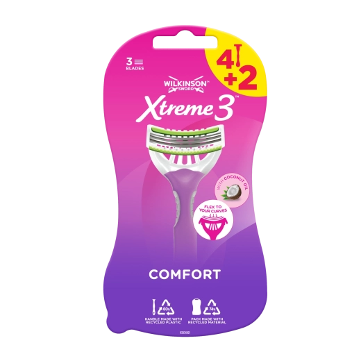Dames wegwerp scheermesjes Wilkinson Sword Xtreme 3 Beauty, 6 stuks