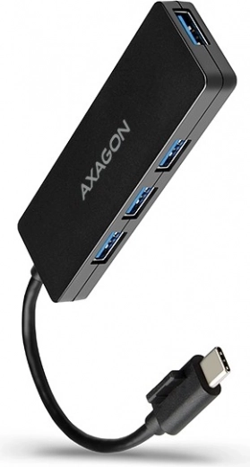 Axagon Slim USB Hub met 4 USB-poorten USB 3.2 Gen 1 met 14cm Type-C kabel