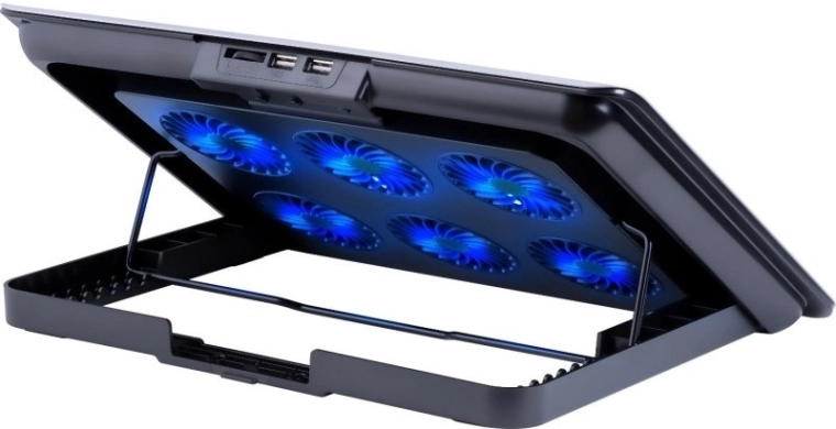 Zes ventilatoren voor maximale koeling