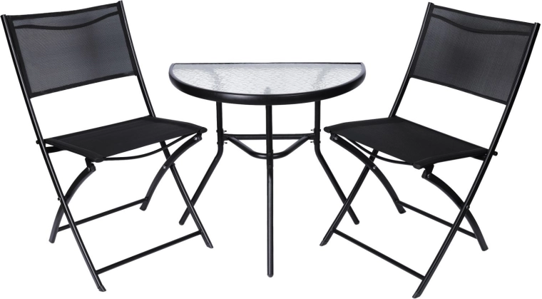 Compacte opvouwbare set voor balkon en terras