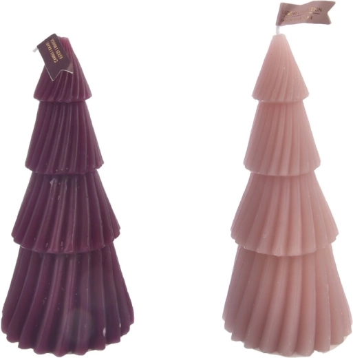 Kaars in de vorm van een kerstboom 3D (2 varianten)
