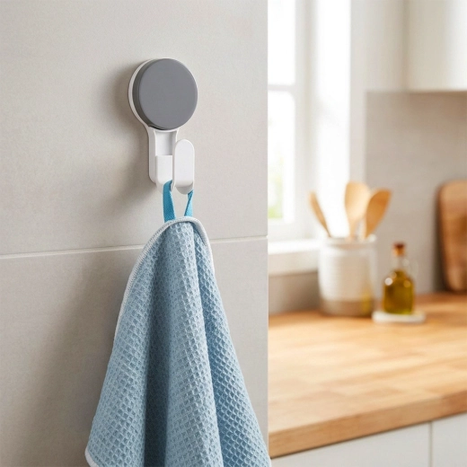 Universele haak voor badkamer en keuken