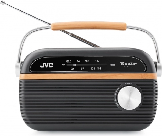 JVC Radio Classic draagbare FM grijs