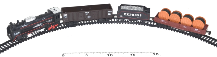 Treinset met lichteffecten