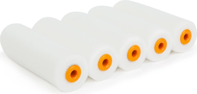 Schildersroller van schuim met hoge dichtheid, 100 mm, 5 stuks