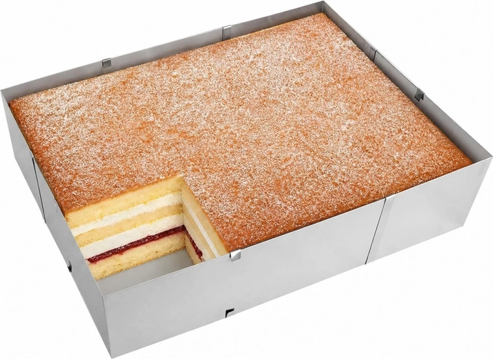 Rechte randen van desserts