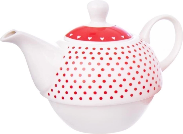 Romantisch design met stippen en hartjes