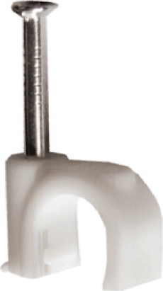 Solight kabelclips 8 mm wit (100 stuks)