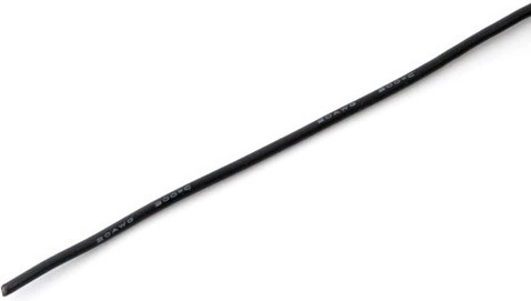 Siliconen draad MSP 0,5 mm² (20 AWG) zwart 1 m - 1 stuk