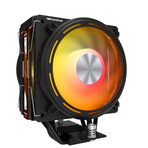 Actieve CPU-koeler DarkFlash E400 Plus, zwart