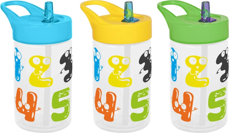 Kinderdrinkfles met rietje 400 ml
