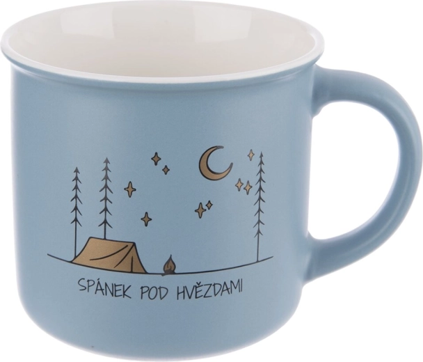 Porseleinen mok Reizen CZ 0,4 l blauw