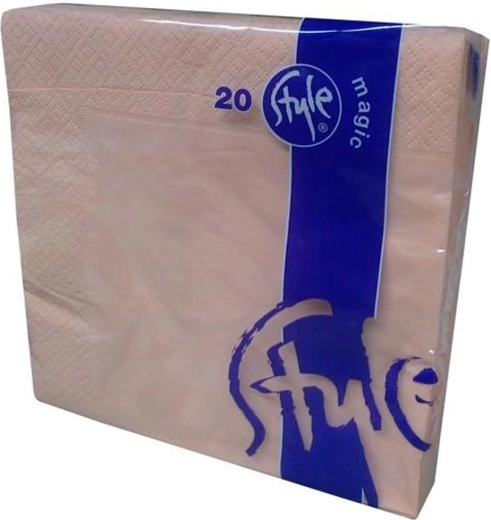 Papieren servetten zalmkleurig 2-laags 33 × 33 cm, 20 stuks