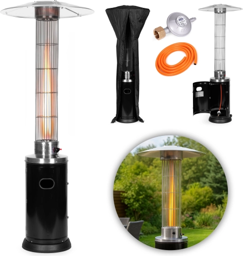 MultiGarden gas-terrasverwarmer 9 kW met regelaar, slang en beschermhoes
