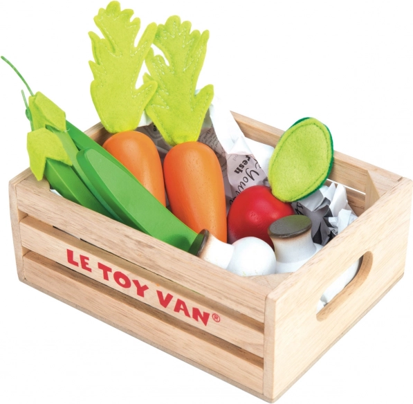 Houten kist met groenten LE TOY VAN