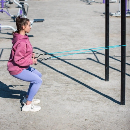 Complete set accessoires voor tientallen oefeningen