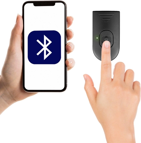 Bluetooth-afstandsbediening met bereik tot 10–15 m